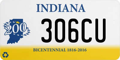 IN license plate 306CU