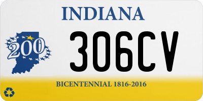 IN license plate 306CV