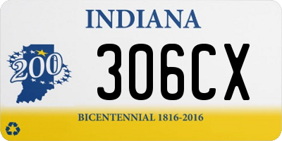 IN license plate 306CX