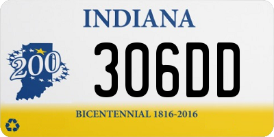 IN license plate 306DD