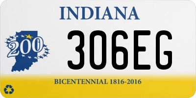 IN license plate 306EG