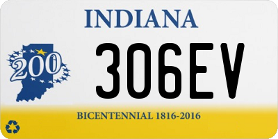 IN license plate 306EV