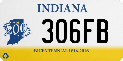 IN license plate 306FB
