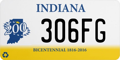 IN license plate 306FG