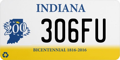 IN license plate 306FU