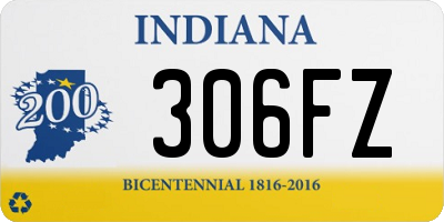 IN license plate 306FZ