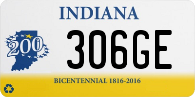 IN license plate 306GE