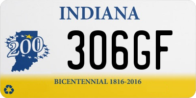 IN license plate 306GF