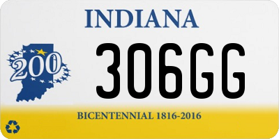 IN license plate 306GG