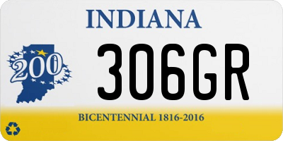 IN license plate 306GR