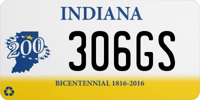 IN license plate 306GS