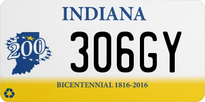 IN license plate 306GY