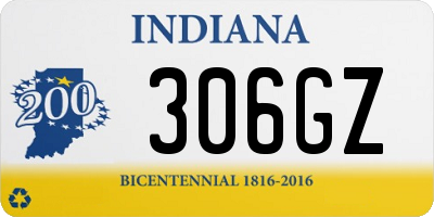 IN license plate 306GZ