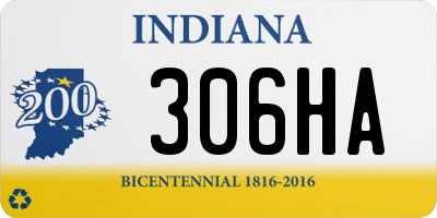 IN license plate 306HA