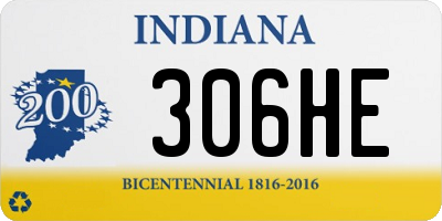 IN license plate 306HE