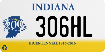 IN license plate 306HL