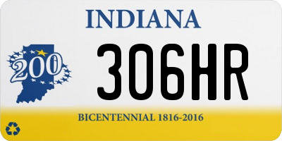 IN license plate 306HR