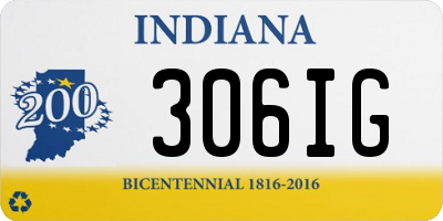 IN license plate 306IG