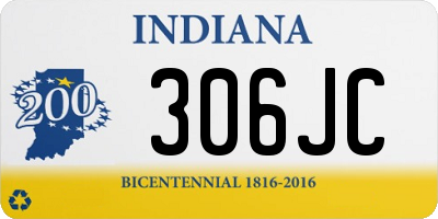 IN license plate 306JC