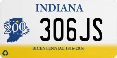IN license plate 306JS