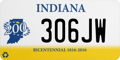 IN license plate 306JW