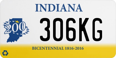 IN license plate 306KG