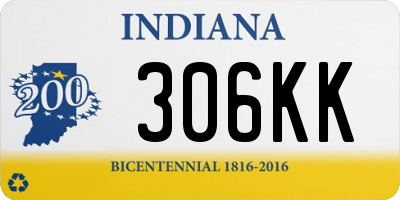 IN license plate 306KK
