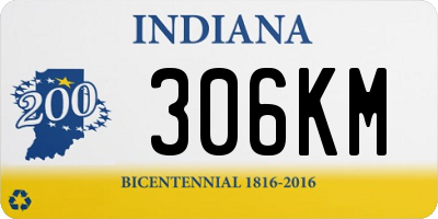 IN license plate 306KM