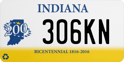 IN license plate 306KN