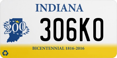 IN license plate 306KO