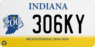 IN license plate 306KY