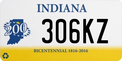 IN license plate 306KZ