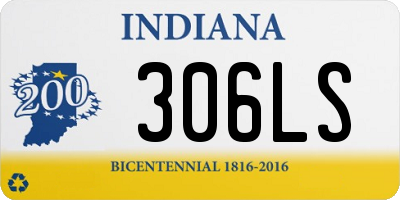 IN license plate 306LS