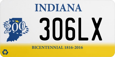 IN license plate 306LX
