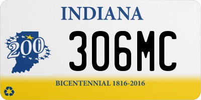 IN license plate 306MC