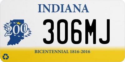 IN license plate 306MJ