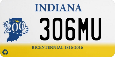 IN license plate 306MU