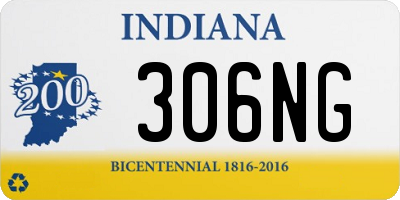 IN license plate 306NG