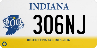 IN license plate 306NJ