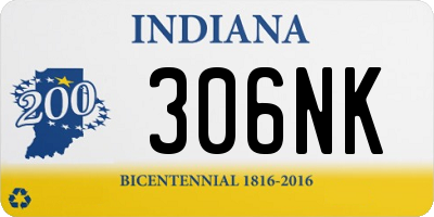 IN license plate 306NK