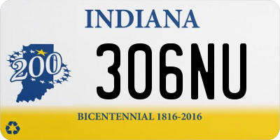 IN license plate 306NU