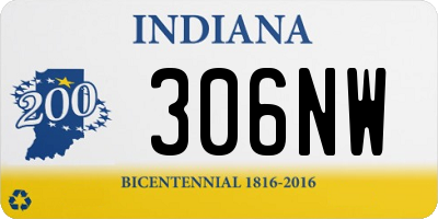 IN license plate 306NW