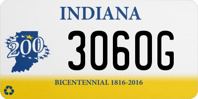 IN license plate 306OG