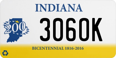 IN license plate 306OK