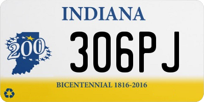 IN license plate 306PJ