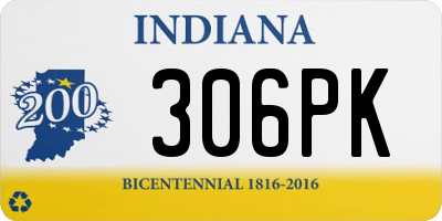 IN license plate 306PK