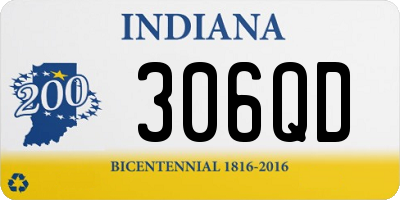 IN license plate 306QD