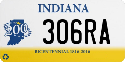 IN license plate 306RA