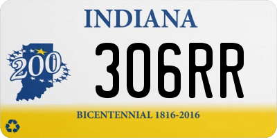 IN license plate 306RR