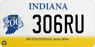 IN license plate 306RU